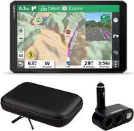 улучшите свои приключения на rv с навигатором garmin 8 дюймов rv 890 gps navigator bundle и многофункциональными автомобильными гнездами usb-портов - в комплекте жесткий чехол eva! логотип