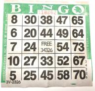 set of green bingo paper cards - 500 sheets per pack logo