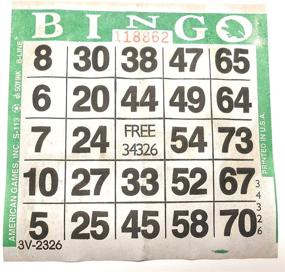 img 1 attached to Set of Green Bingo Paper Cards - 500 Sheets per Pack