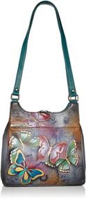 img 4 attached to 👜 Anna Anuschka Original Midnight Women's Handbags & Wallets with Compartments