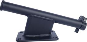 img 1 attached to 🐾 Panther Marine 3005.5274 KPS50B Transom Mount Brackets - 5" Setback - Black: Ultimate Solution for Easy Transom Mounting