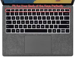 img 3 attached to 🖥️ Black Ultra Thin Surface Laptop 4 3 Keyboard Cover - Protective Skin for Microsoft Surface Laptop 4 3 (13.5 & 15 Inch), 2021-2019 Release - US Layout - Surface Laptop 4 3 Accessories