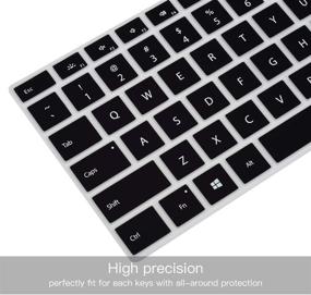 img 2 attached to 🖥️ Black Ultra Thin Surface Laptop 4 3 Keyboard Cover - Protective Skin for Microsoft Surface Laptop 4 3 (13.5 & 15 Inch), 2021-2019 Release - US Layout - Surface Laptop 4 3 Accessories