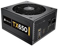 💡 corsair enthusiast series tx650 650-watt 80 plus bronze certified power supply for core i3, i5, i7 and similar platforms logo