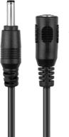 🔌 amcrest extension cable ipm-721b/w/s, ip2m-841b/w/s, ip2m-841eb/w, ip3m-941b/w, ipm-721es, ipm-hx1b/w, ip3m-hx2b/w. power ac adapter 10ft black- high-quality extension cable and ac adapter combo logo