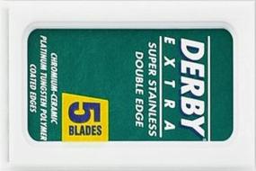 img 1 attached to 🪒 Superb Shaving Experience with 5 Derby Extra Razor Blades