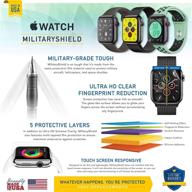 📱 6 пакетов armorsuit militaryshield протектор экрана для apple watch 40 мм серия 6/se/5/4 - полное покрытие, антипузырчатый, пленка hd clear логотип