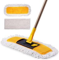 🧹 yocada microfiber floor mop with telescopic handle - 57 inch, wet & dry cleaning, 3 mop pads - ideal for hardwood, ceramic, marble, tile, laminate in home kitchen logo