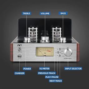 img 1 attached to 🔊 INFI Audio Гибридный ламповый усилитель класса AB: Повысьте качество звука домашнего аудио HiFi с помощью подключения Bluetooth и разнообразных входных опций!