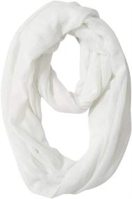 img 2 attached to 🧣 2-Pack Lightweight Infinity Scarf for Women - Circle Loop Warm Soft Light Weight Eternity Infinite Solid Color - Ideal All Season Gift