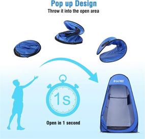 img 3 attached to 🏕️ G4Free Pop Up Privacy Shower Tent: Portable Outdoor Changing Dressing Room for Camping, Beach, Hiking | Sun Shelter with Carry Bag - 6.9 FT