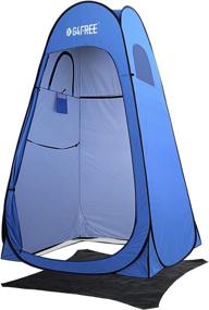 img 4 attached to 🏕️ G4Free Pop Up Privacy Shower Tent: Portable Outdoor Changing Dressing Room for Camping, Beach, Hiking | Sun Shelter with Carry Bag - 6.9 FT