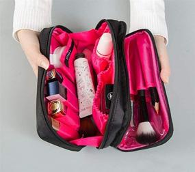 img 2 attached to Makeup Travel Cosmetic Double Sided Organizer