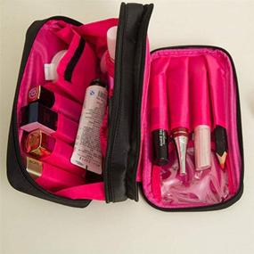 img 3 attached to Makeup Travel Cosmetic Double Sided Organizer