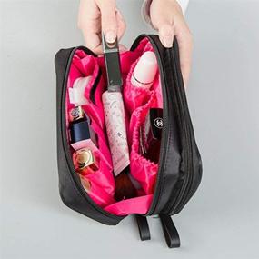 img 1 attached to Makeup Travel Cosmetic Double Sided Organizer