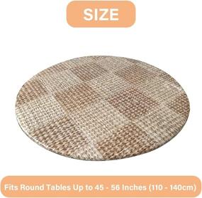 img 3 attached to Waterproof Wicker Pattern Ekotech Tablecloth for Any Room