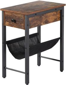 img 3 attached to VECELO Nightstand Magazine Industrial Bedroom Furniture