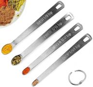 🥄 precision measuring spoons set: mini stainless steel - drop, smidge, pinch, dash - 1/64 tsp to 1/8 tsp logo