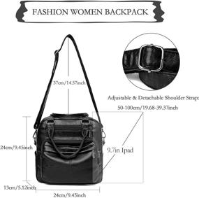 img 3 attached to Backpack SIXVONA Fashion Classic Shoulder