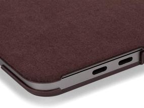 img 1 attached to 🔴 Incase NanoSuede Textured Hardshell Case for 13-inch MacBook Pro with Thunderbolt 3 (USB-C) in Merlot