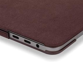 img 2 attached to 🔴 Incase NanoSuede Textured Hardshell Case for 13-inch MacBook Pro with Thunderbolt 3 (USB-C) in Merlot