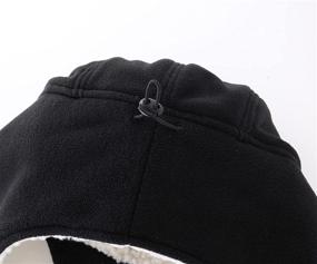 img 1 attached to Stay Cozy and Protected with Connectyle Men's 🧢 Fleece Winter Hats: Windproof Earflap Skull Cap with Visor