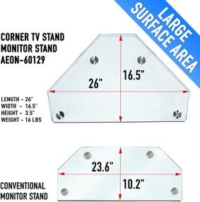 img 2 attached to 60129 Aeon Corner TV Stand / Monitor Stand for Flat Panel Displays