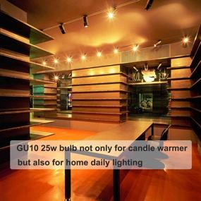 img 2 attached to 🕯️ Enhance Your Candle-Warming Experience with 6 Pack NP5 GU10 120V 25W Bulbs: Dimmable, Warm White, gu10 Base, gu10+c 120v 25w for Wax Melts, Tart Burners, Recessed, Track Lighting