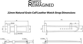 img 1 attached to REIMAGINED Genuine Leather Quality Replacement Men's Watches