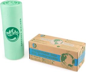 img 2 attached to Биоразлагаемый мешок Greener Walker Compostable объемом 6 литров, 150 штук