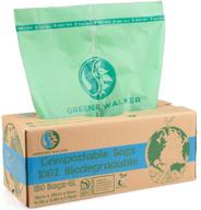 биоразлагаемый мешок greener walker compostable объемом 6 литров, 150 штук логотип