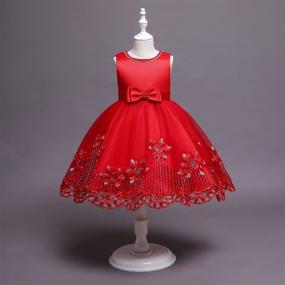 img 3 attached to 👗 Girls' Clothing for Toddler Christmas Wedding Birthday Dresses