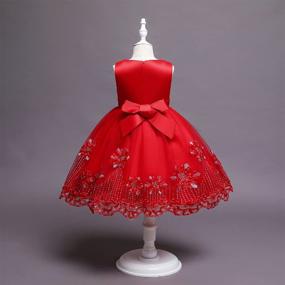 img 2 attached to 👗 Girls' Clothing for Toddler Christmas Wedding Birthday Dresses