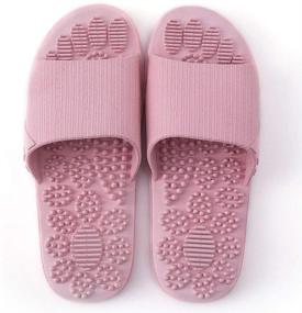 img 1 attached to 🩺 Revitalizing Acupressure Massage Slippers: Therapeutic Reflexology Sandals for Foot Acupoint Massage, Shiatsu Arch Pain Relief, Non-Slip Massage Shoes - Pink, Size 7.5-8