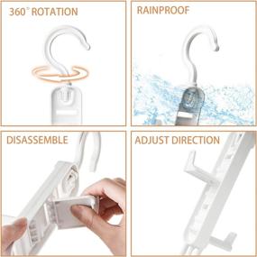 img 2 attached to 👜 HORMAUWORD Purse Hanger Closet Set - 3pcs White Bag Hanger with 6 Free Combination Hooks as Handbag Organizer Hooks for Closet - Supports 360°Rotation, Odorless Bag Storage Solution