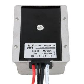 img 1 attached to 🔌 uxcell 552W Водонепроницаемый DC/DC преобразователь напряжения регулятор - Большой размер Бак трансформатор, 24V на 13.8V, 40A