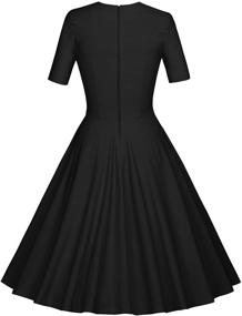 img 3 attached to 👗 MUXXN Women's Retro Formal Juniors Clothing and Dresses