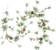 smokey pine garland with rusty bells - craftmore, 6-inch logo