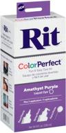 💜 rit color perfect fabric dye in vibrant amethyst purple logo