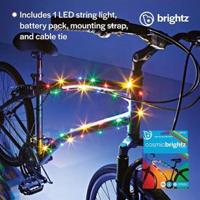 img 1 attached to 🚲 Brightz CosmicBrightz LED Bike Frame Rope Light: Fun & Safe 6.5-Foot String Rope for Kids, Teens & Adults