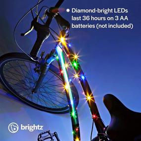 img 2 attached to 🚲 Brightz CosmicBrightz LED Bike Frame Rope Light: Fun & Safe 6.5-Foot String Rope for Kids, Teens & Adults