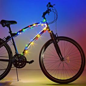 img 4 attached to 🚲 Brightz CosmicBrightz LED Bike Frame Rope Light: Fun & Safe 6.5-Foot String Rope for Kids, Teens & Adults