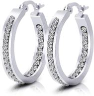 💎 hypoallergenic cartilage earrings: plated zirconia girls' jewelry logo