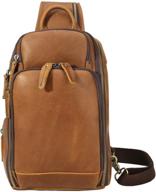 oakhide casual genuine leather 🎒 shoulder daypacks backpacks for everyday use logo