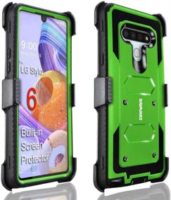 img 1 attached to 📱 COVRWARE Aegis Series Case for LG Stylo 6 - Heavy Duty Full-Body Rugged Holster Armor Cover with Built-in Screen Protector, Green - Belt Swivel Clip & Kickstand Included