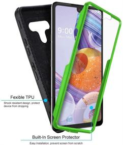 img 2 attached to 📱 COVRWARE Aegis Series Case for LG Stylo 6 - Heavy Duty Full-Body Rugged Holster Armor Cover with Built-in Screen Protector, Green - Belt Swivel Clip & Kickstand Included