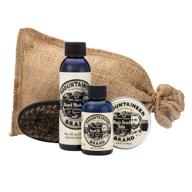 🏔️ mountaineer brand beard care kit: wv citrus & spice - all-natural, complete beard care set with beard oil, balm, wash, and brush logo