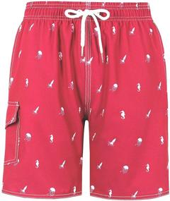 img 4 attached to 🩳 Milankerr Boys Swim Trunks Size 14-16 - Boys' Clothing and Swimwear