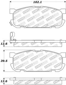 img 1 attached to Улучшите тормозные характеристики с помощью тормозных колодок StopTech 309.08910 Sport: в комплекте идут уплотнители и крепежные элементы.