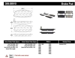 img 3 attached to Улучшите тормозные характеристики с помощью тормозных колодок StopTech 309.08910 Sport: в комплекте идут уплотнители и крепежные элементы.